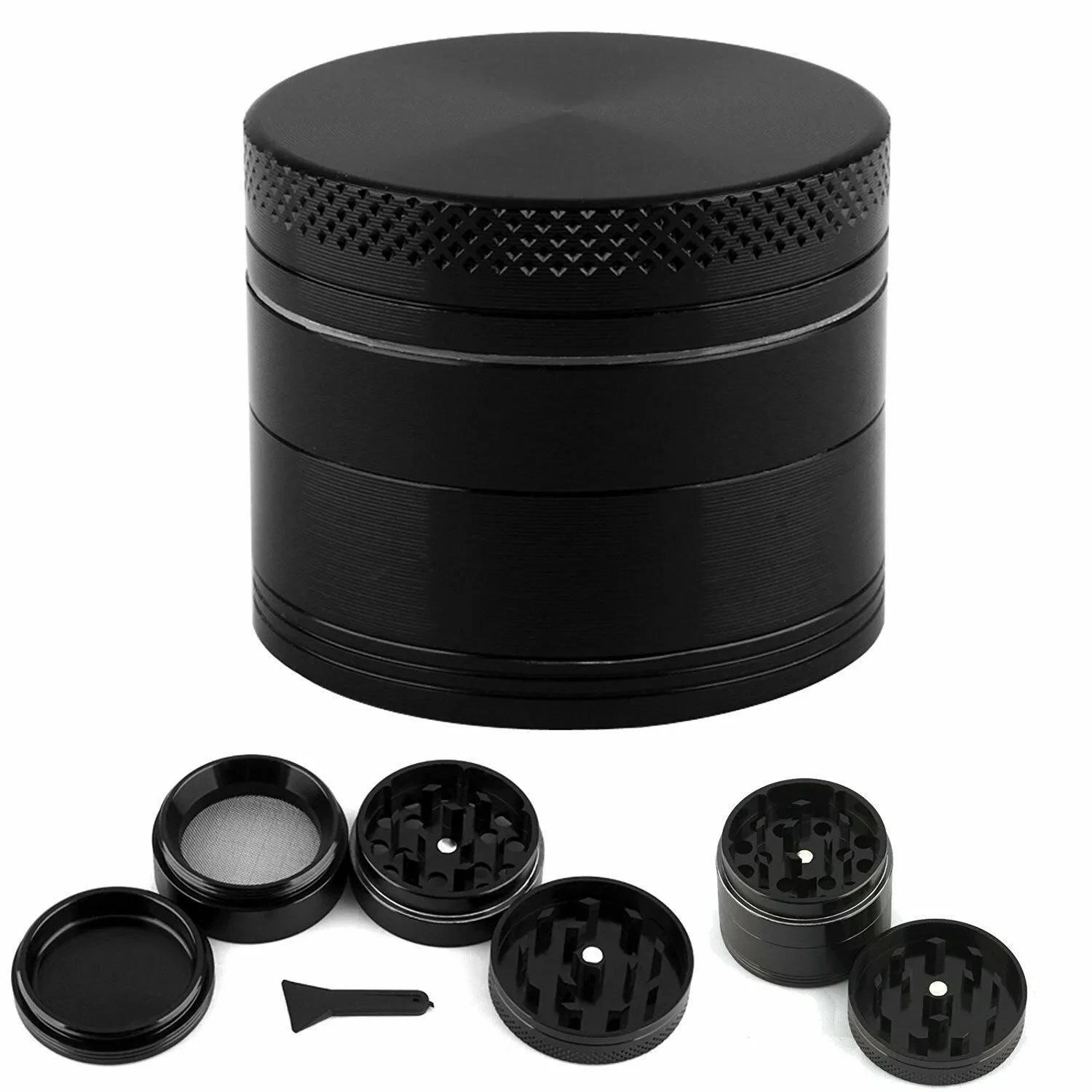 Huge Tobacco Crusher 4 Part Metal Herb Spice Grinder Extra Large 75mm Black UK
Opens in a new window