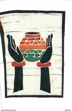 AK - Mali - Unikatkarte aus Stoffen von Kindern der M