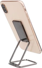 Cell Phone Finger Kickstand, Foldable Ring Holder 360° Rotation Metal Black 