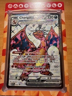 Pokémon Charizard ex Tera Full Art Holo 330HP Promo Card SV 056