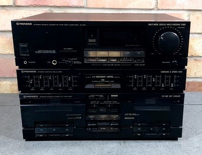 Pioneer DC-Z81 Hi-Fi Stereo Double Cassette Tape Deck Amplifier | eBay