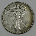 Photo of a 1937-S Walking Liberty Half Dollar from an eBay listing that sold on Jul 14, 2026