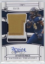 2022 Panini National Treasures Collegiate Purple 23/25 D'Vonte Price Auto 0eo6