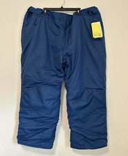 All in Motion Blue Men s Snow Pants 4X-Large Adjustable Waist Reinforced