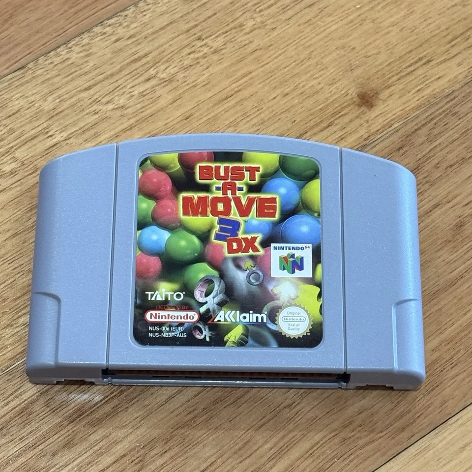 Bust-A-Move 3 DX Nintendo 64 N64 Game Complete Boxed Manual Insert - Image 3 of 4