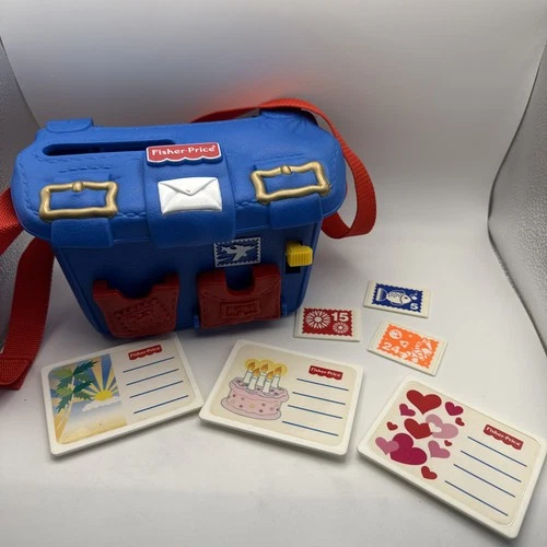 Vintage Fisher-Price Lil' Mail Carrier Toy Set