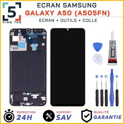 CINQ TEQ Ecran Complet remplacement pour Samsung Galaxy A50 A505FN A505F A505A avec Kit