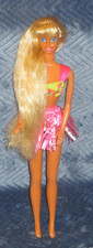 Mattel 1990 Hawaiian Fun Barbie Doll Swimsuit Hula Skirt
