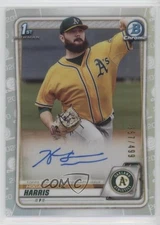 2020 Bowman Chrome Prospects Auto Refractor /499 Hogan Harris #CPA-HH Auto