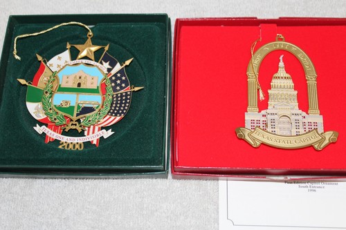 Texas Capital Ornaments Erstausgabe 1996 und 2000 - Bild 1 von 4