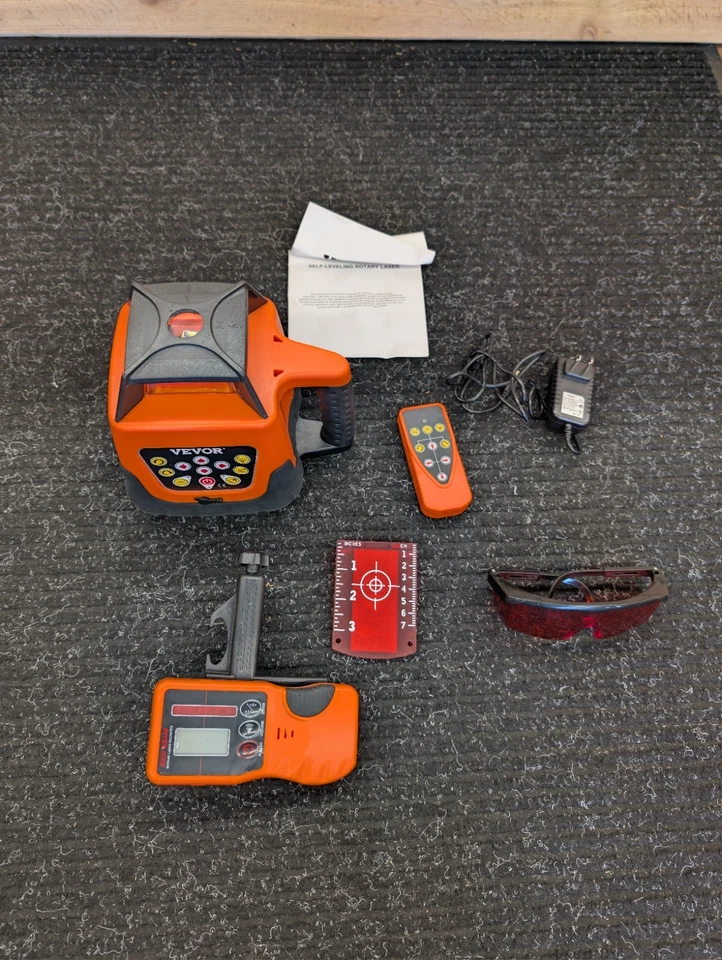 Láser giratorio autonivelante Vervor con receptor remoto y estuche de transporte enviado por texto Foto 2 de 4