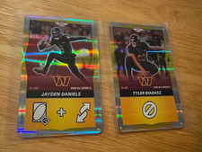 2025 UNO Alt Jerseys Foil Yellow Jayden Daniels + Yellow Tyler Biadasz - Wash