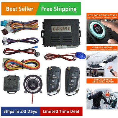 Car Keyless Entry Security Alarm System +   Remote Engine Starter +   Push to...