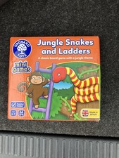 Orchard Toys Jungle Snakes & Ladders Mini Game Fun Teacher Tested Kids Age 4 Yrs