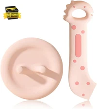 Pet Food Can Lids & Spoons Set Silicone Cover for Pet Can Food Cute Shape Cat We