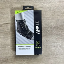 P-Tex Ankle Sleeve Stability Wrap Thermal Compression Black Size XL New