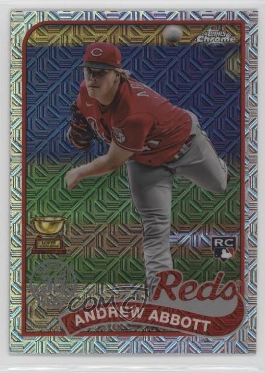 2024 Series 1 1989 Topps Chrome Silver Pack Andrew Abbott #T89C-8 Rookie RC 12g7