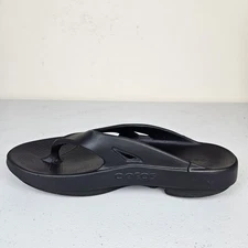 OOFOS Original Recovery Sandals Men's 10 Women's 12 Black Thong Flip Flop