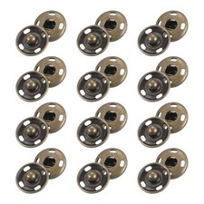 50 Sets Sewing Snap Buttons Press Buttons Snap Fasteners 10mm Bronze