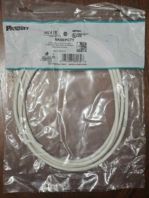Panduit NK5EPC7Y 7ft RJ45 to RJ45 CAT5e UTP Ethernet Patch Cord Lot of 10