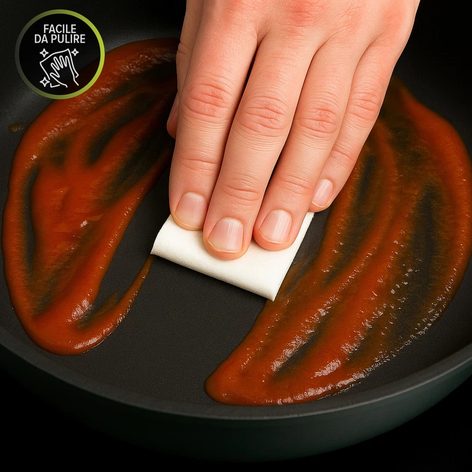 Casseruola antiaderente 24 cm verde con coperchio verde - Immagine 4 di 4