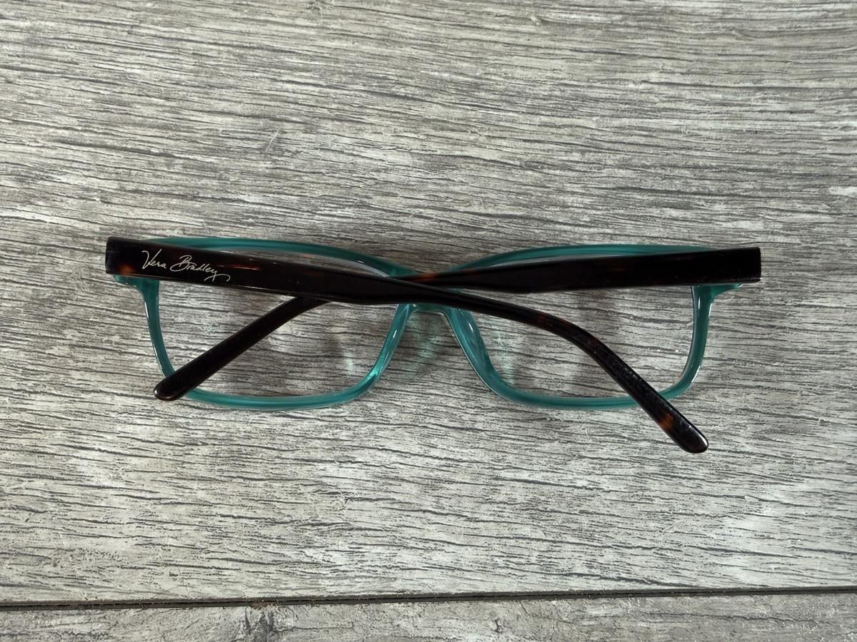 Vera Bradley Eyeglasses VB Mariah Lola Blue Tortoise 55/13  display picture 3