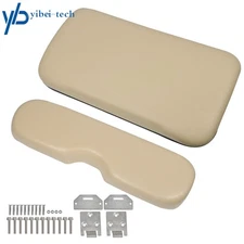 Tan Golf Cart 2PC Front Seat Cushion W/Hardware For EZGO Medalist TXT 1994-2013