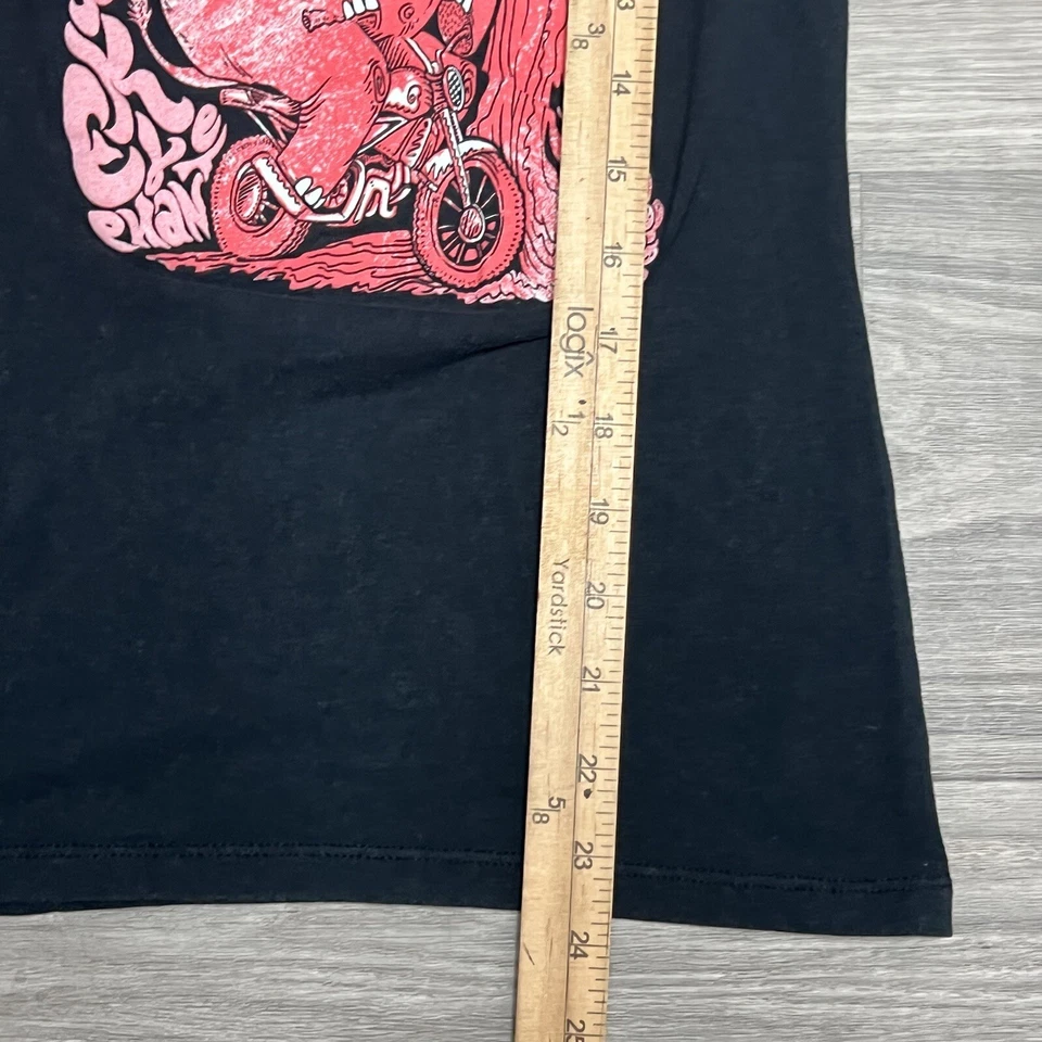 Camiseta sin mangas Licor Cerveza Motociclista Mujer Pequeña Negra Desteñida Babydoll Tatuaje Y2K Punk Gótico Foto 4 de 4