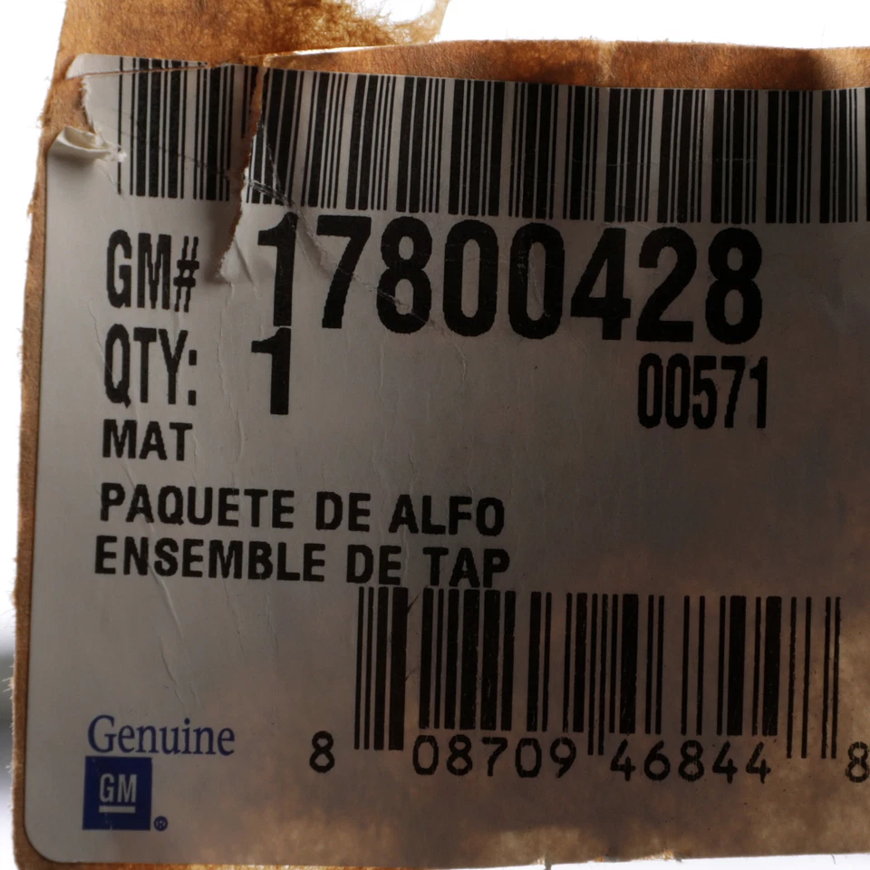 Tapete de assoalho moldado terceira fileira Yukon Cadillac 07-14 GM novo em folha ébano 17800428 - Imagem 3 de 3