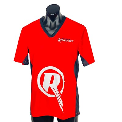 Melbourne Renegades Cricket T Shirt Mens L/G Ted T20 Big Bash