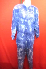 USINDO Vintage Purple Tye Dye Hippie 3 Piece Jacket Pants Vest Medium