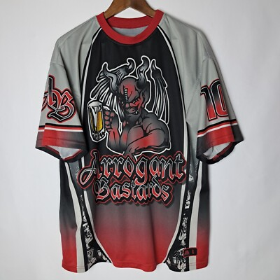 #ad #ad Arrogant Bastards x Premier Athletics Jersey Mens Large Multicolor S S Beer #10 $35.99