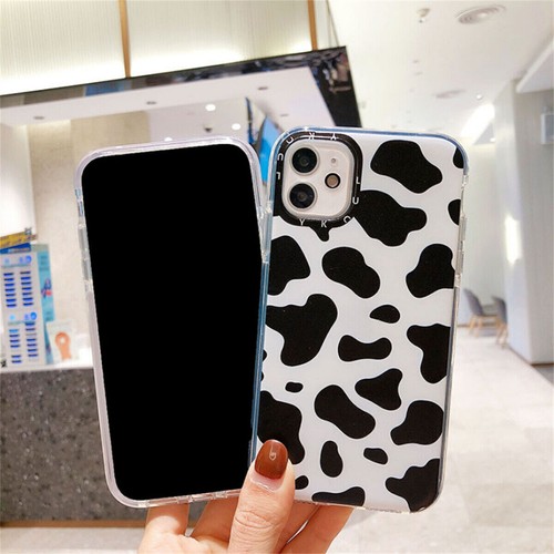 Phone Case Cow Cute Cartoon Floral For iPhone 12 11 Pro Max shockproof - Picture 8 of 14