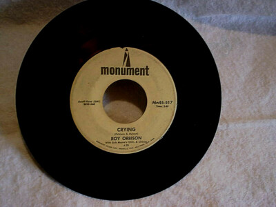 1960's ROY ORBISON-Crying,Candy Man,monument Mn45-517,rock n roll,bob moore orch