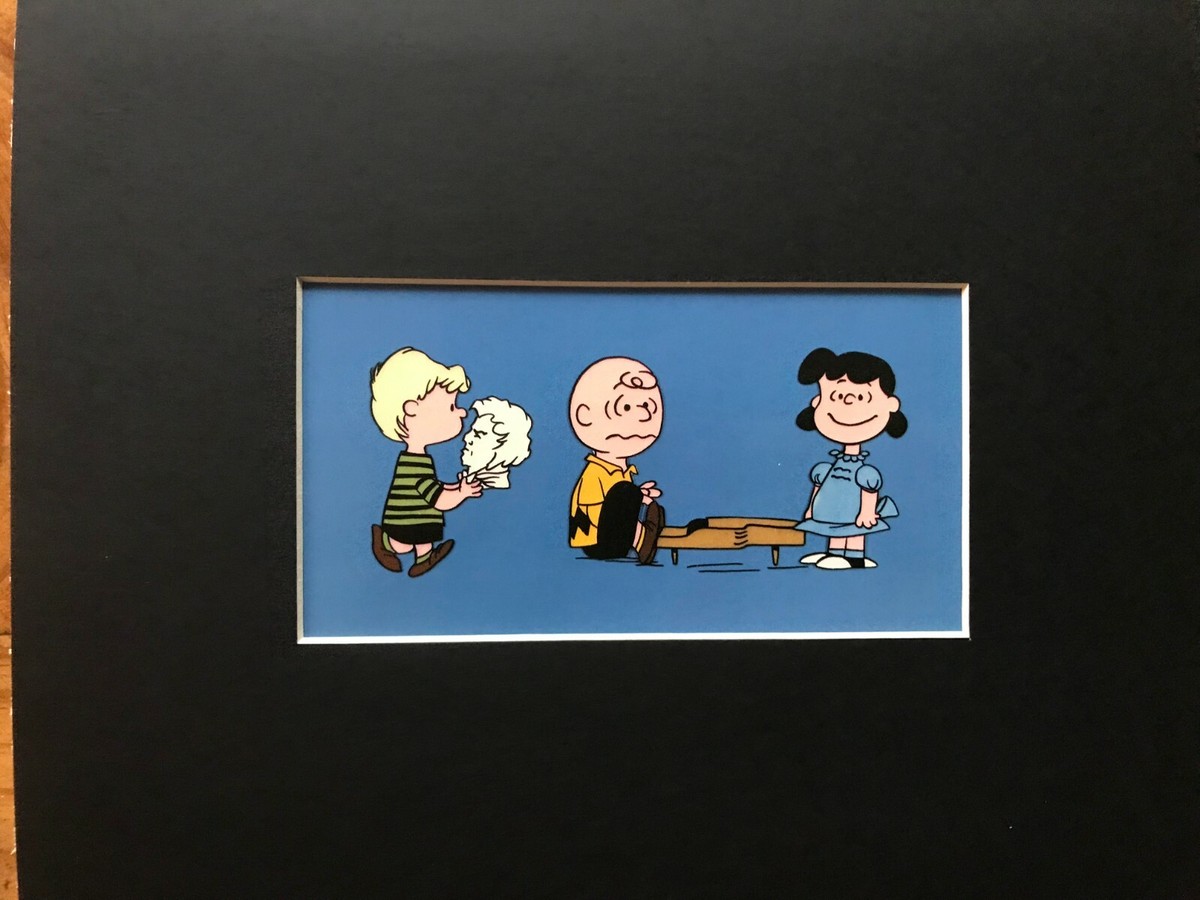SCHROEDER~LUCY VAN PELT~CHARLIE BROWN~PEANUTS~8 x 10 Mat Print~AT THE  KEYBOARDS