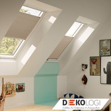 ► VELUX Original Plissee Faltstore DuoLine GGL, GGU, GPL, GPU, VL / 1155 Beige
