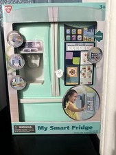 PLAY My Smart Fridge 15  11 x 4 inch Pretend Playset Turquoise 