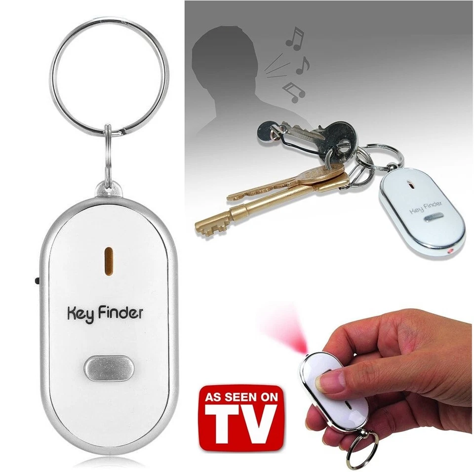 Schlüsselfinder mit LED Licht Schlüssel Key Finder Schlüsselanhänger Pfiff 