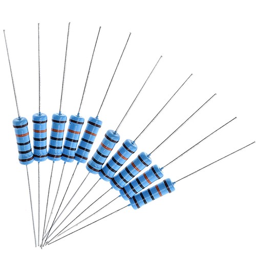 1W Resistors metal film ±1% 0.1R/0.22R/0.47R/0.68R/1R to 2.2M Five Color Ring - Picture 3 of 7