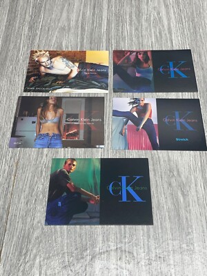 Max Racks Advertising Vintage Postcards 1999 lot of 5 Calvin Klein Jeans