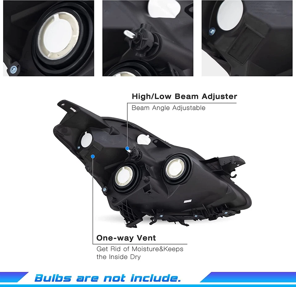 Faros para 2007 2008 2009 Altima 4 puertas sedán faros izquierda+derecha 07-09 luces Foto 3 de 4