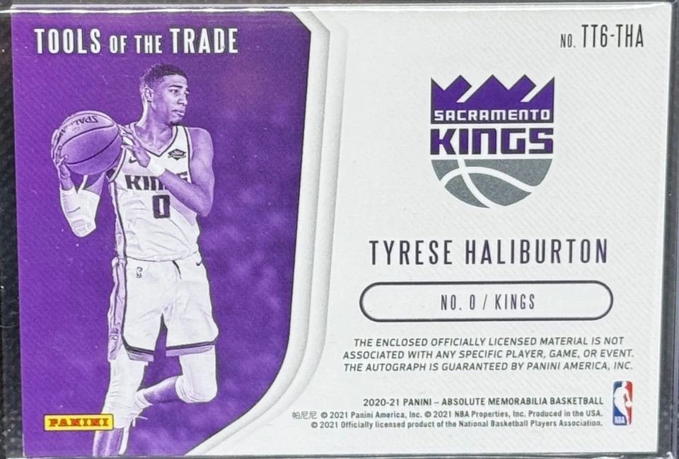 2020-21 Absolute Memorabilia Tyrese Haliburton Tools Of The Trade Rookie AUTO - Image 2 of 4