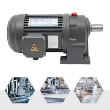 1HP Electric Gear Motor 1:30 Reduction Gear Motor AC Three-phase Horizontal 750W