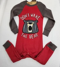 Lazy One Baby FLAPJACK PJ Pajama One Piece. Union Suit. "Don't Wake the Bear"