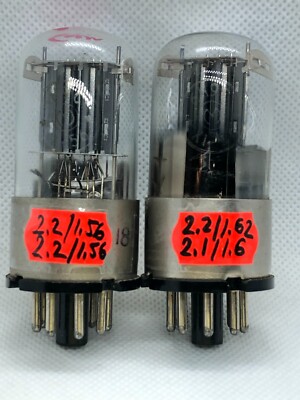 2x NEW MELZ 6N9S (6SL7 6SU7 ~1579) Double Triode, METAL BASE Matched Pair #3