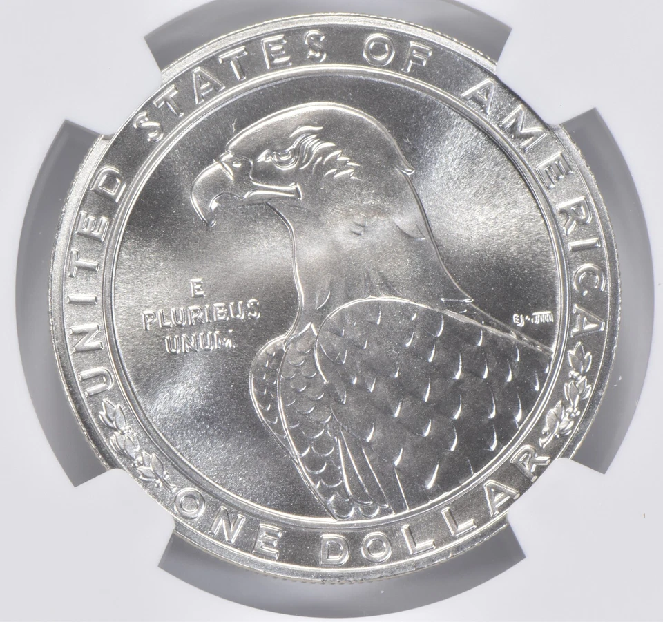 1983 P Olympic LA Commemorative Silver Dollar NGC MS70 - Image 4 of 4