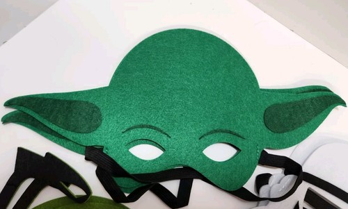 Set Of 12 Star Wars Masks For Dress Up/Costumes. Stiff Felt With Elastic Band - Picture 7 of 7