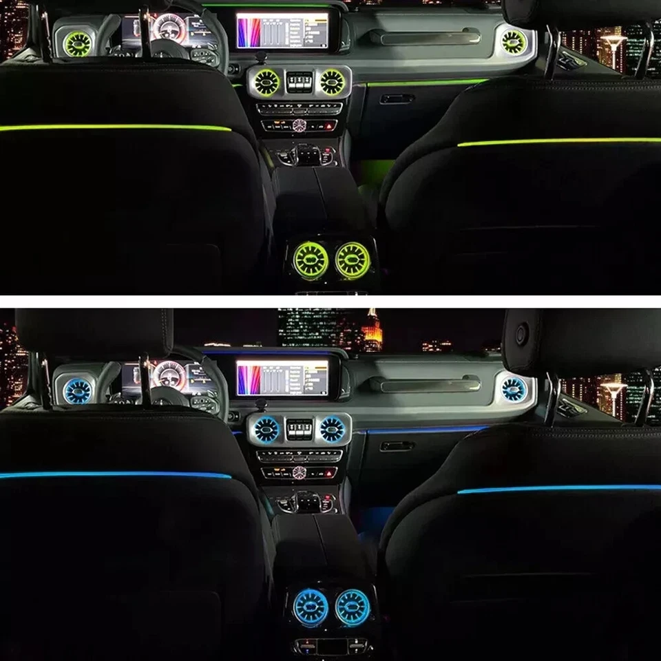 8/64 色 LED 通风口装饰灯适用于 Mercedes BENZ W464 G63 G500 G550 2018+ — 第 4/4 张图片