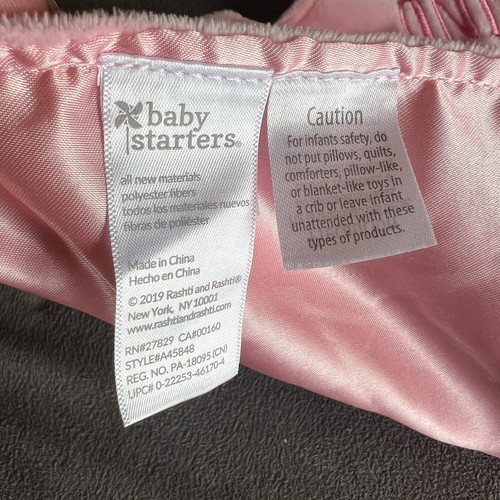 One Of A Kind Unicorn Lovey Pink Plush Animal Blanket Baby Starters - Picture 10 of 13