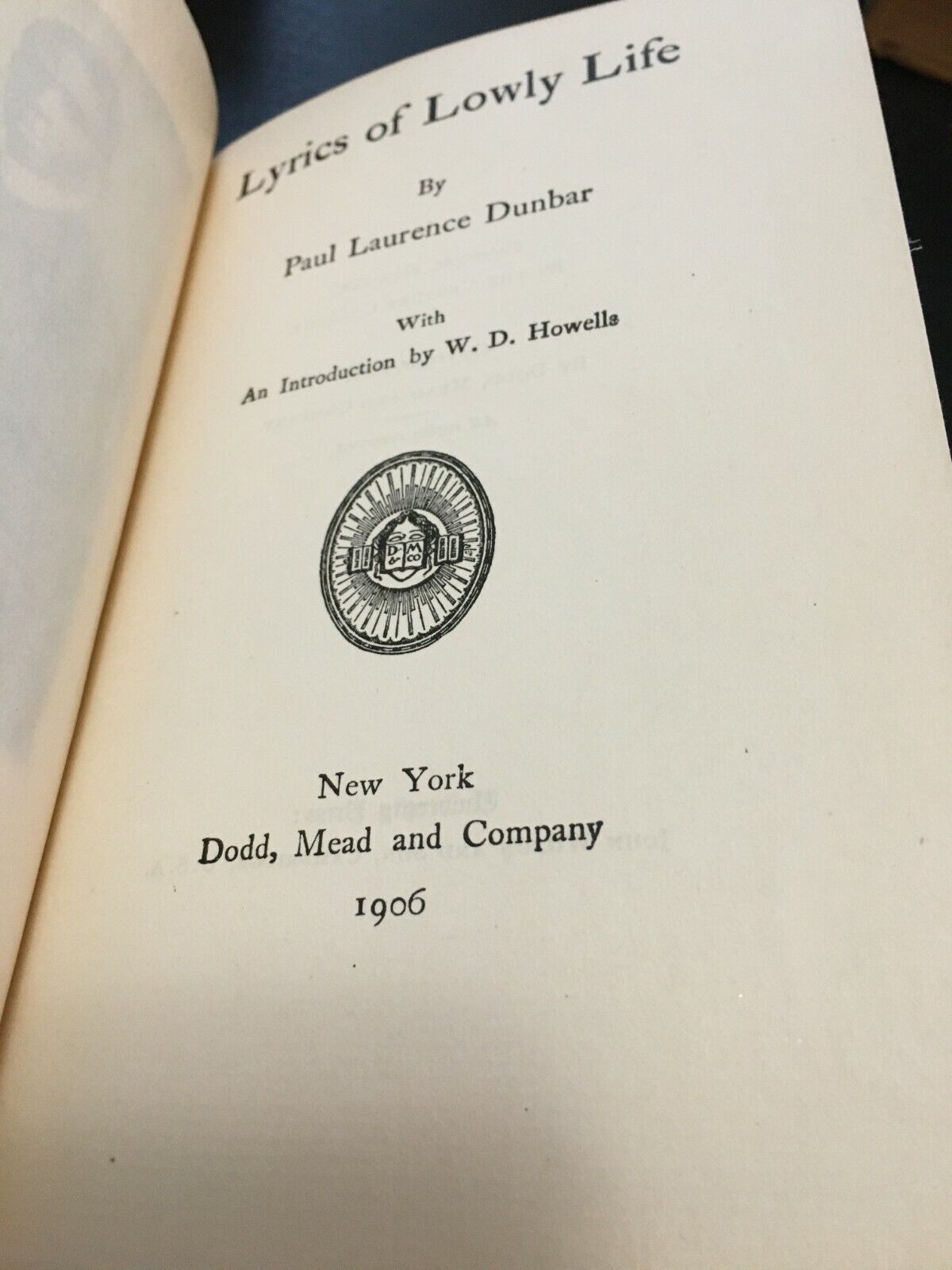 Paul Laurence Dunbar, Lyrics of Lowly Life (Full Text) (1896)